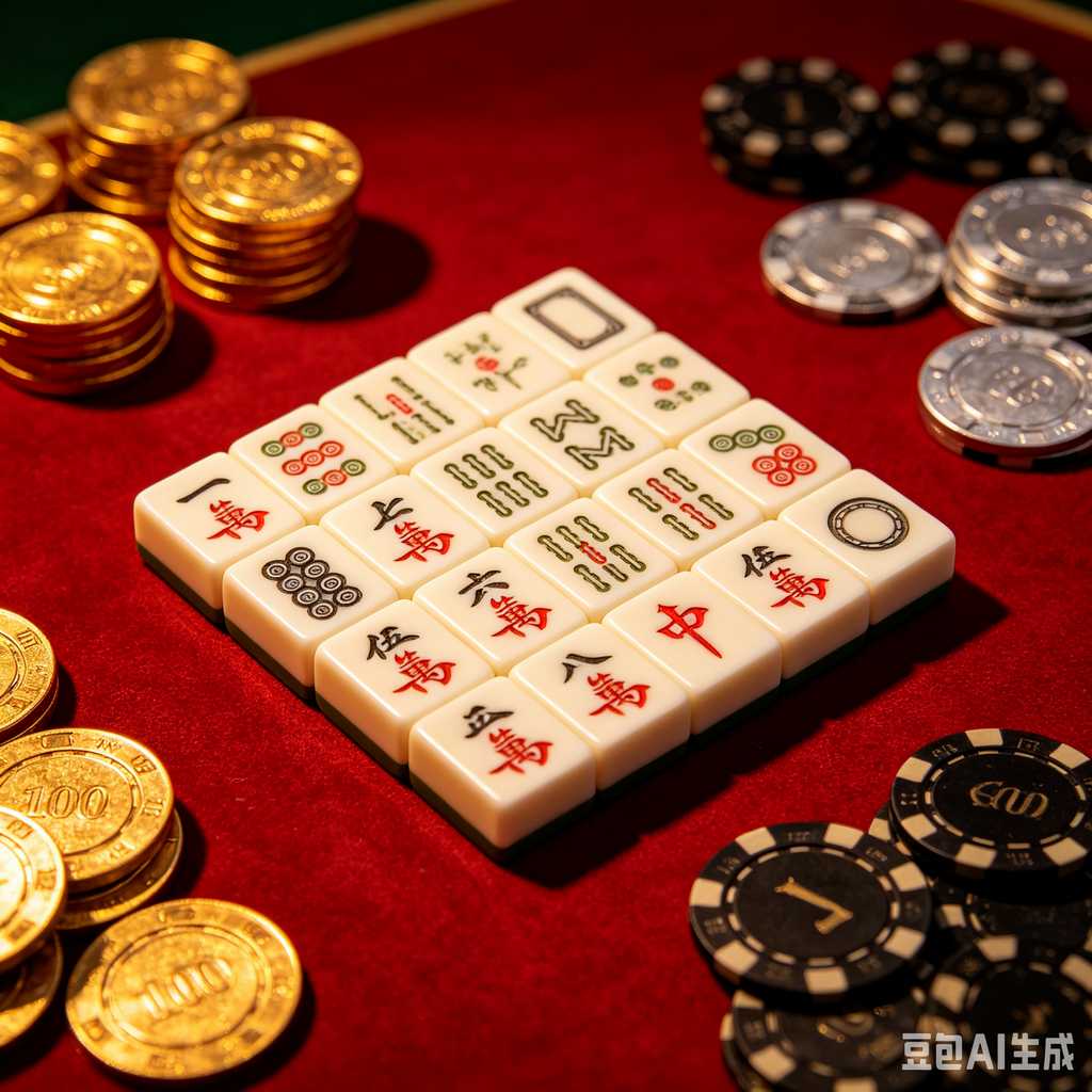 vintage style mahjong set