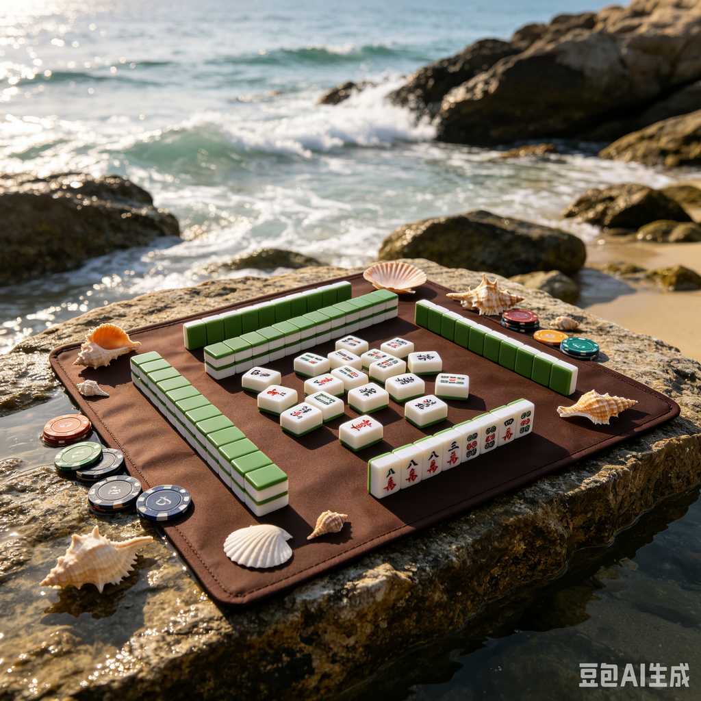blue mahjong tiles